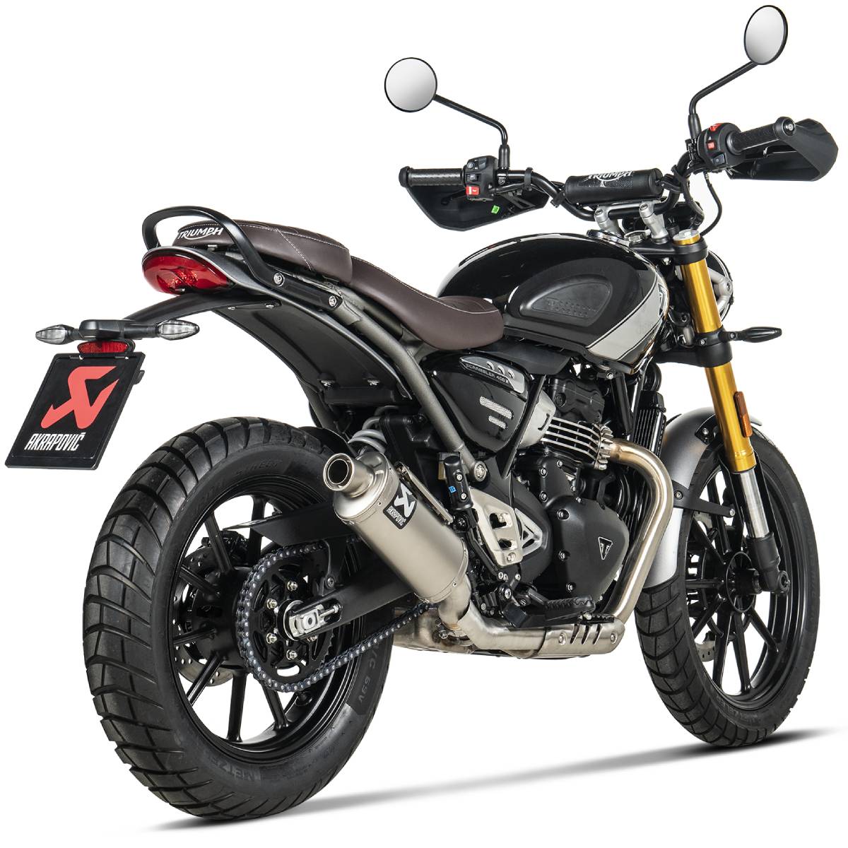 Escape Akrapovic titanio Triumph SCRAMBLER 400 X 2024 / SPEED 400 2024-